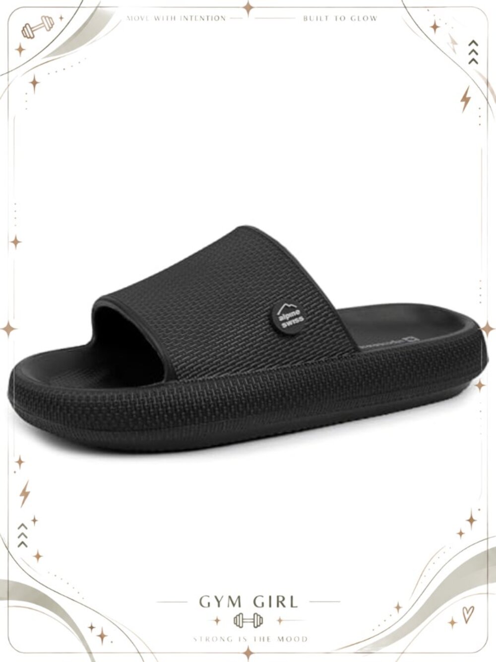 Mens Pillow Slides Ultra Cushioned EVA Cloud Slippers Quick Drying Non Slip